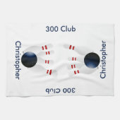 Bowling 300 Club Gepersonaliseerd Theedoek (Horizontaal)