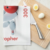 Bowling 300 Club Gepersonaliseerd Theedoek (Quarter Fold)