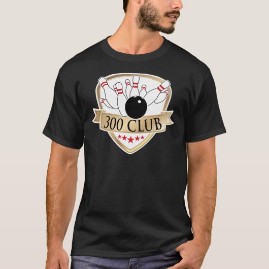 Bowling 300 Club - Perfect Game Logo grafische kaa T-shirt (Voorkant)