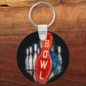 Bowling 300-game Blues Aluminium Sleutelhanger (Achterkant)