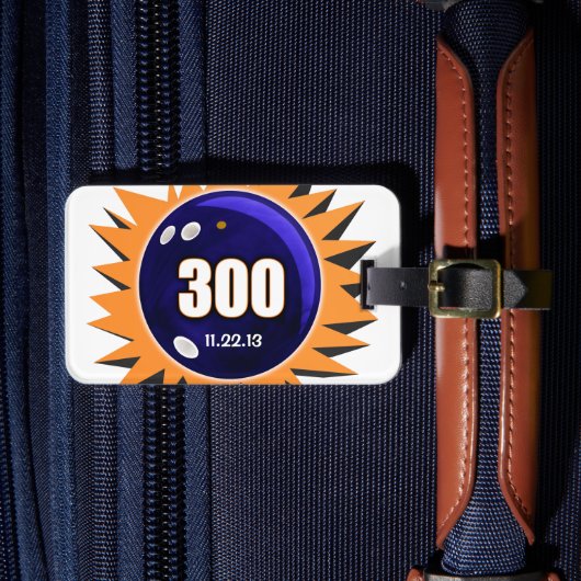 Bowling 300 Game - Bowling Ball Bag, Bagagelabel (Voorkant Insitu 4)