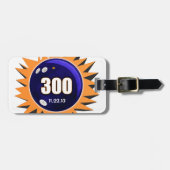 Bowling 300 Game - Bowling Ball Bag, Bagagelabel (Voorkant horizontaal)