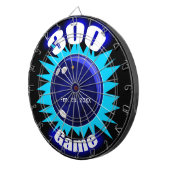 Bowling 300 game, met datum, dartboard met kunst dartbord (Voorkant Rechts)