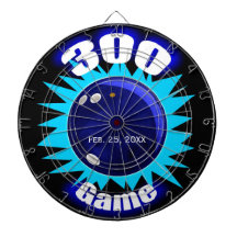 Bowling 300 Game, met datum, Dartbord met pijlen