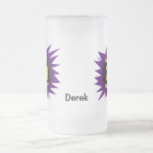 Bowling 300 game, Paars met Bowling Ball Art, Matglas Bierpul (Center)