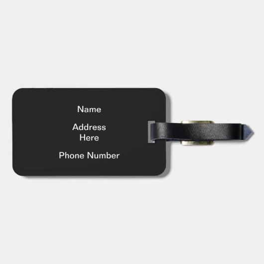 Bowling 300 Oranje game-gloed Bagagelabel (Achterkant horizontaal)