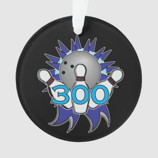 Bowling 300 Score naam en team Ornament
