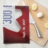 Bowling 300-spelhanddoek theedoek (Quarter Fold)