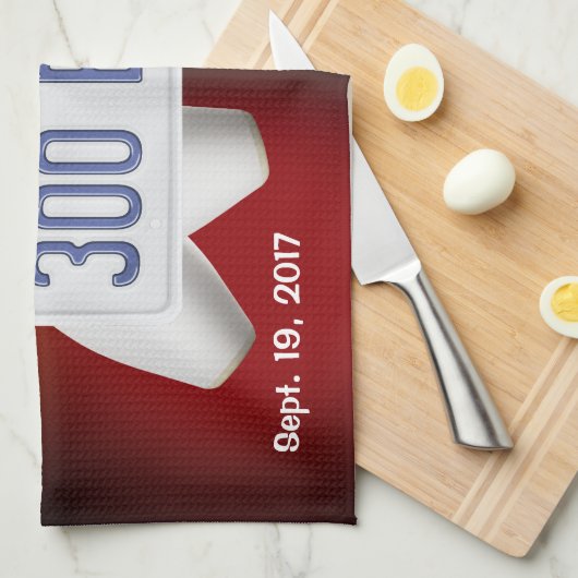 Bowling 300-spelhanddoek theedoek (Quarter Fold)