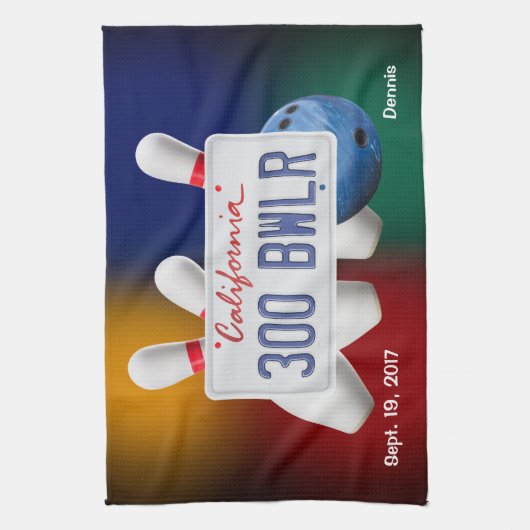 Bowling 300-spelhanddoek theedoek (Verticaal)