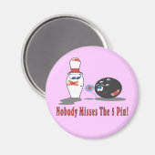 Bowling 5-pins magneet (Voorkant / Achterkant)