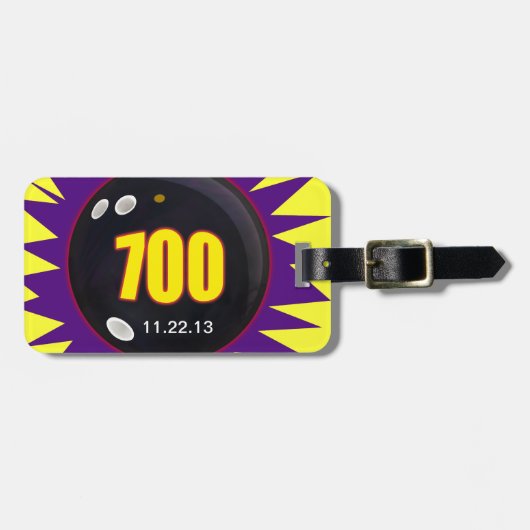 Bowling 700-reeks bagagelabel (Voorkant horizontaal)