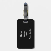 Bowling 800-reeks, Bowling Ball-tas Bagagelabel (Achterkant verticaal)