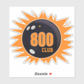Bowling 800-serie Club, Bowling Ball, Vinyl Sticker (Vel)