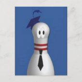 Bowling-Afstudeerder Briefkaart (Voorkant)