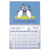 Bowling-agenda Kalender (Jan 2027)