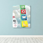 Bowling Alley Artwork Canvas Afdruk (Insitu (Houten vloer))
