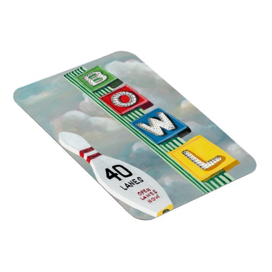 Bowling Alley Artwork Magneet (Rechterzijde)