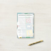 Bowling Alley Artwork Post-it® Notes (Op bureau)