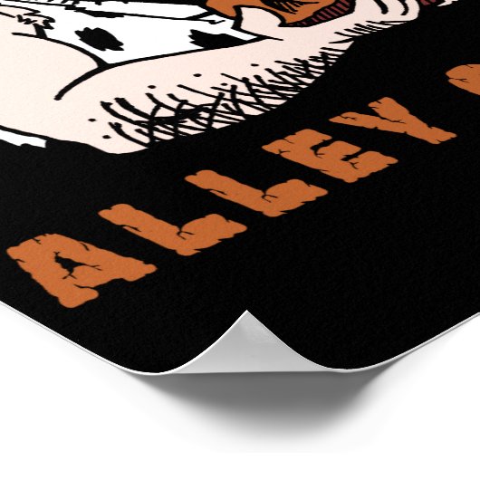 Bowling Alley Oops Caveman  Poster (Hoek)