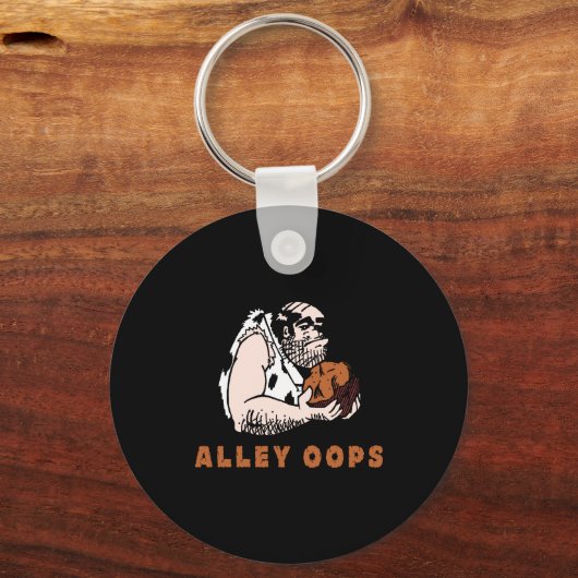 Bowling Alley Oops Caveman  Sleutelhanger (Voorkant)
