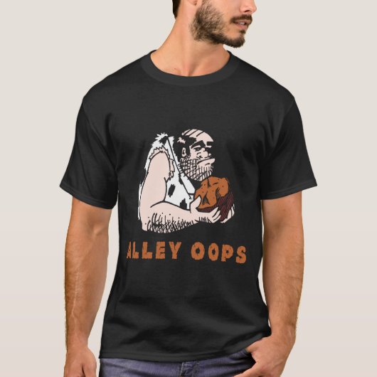 Bowling Alley Oops Caveman T-shirt (Voorkant)
