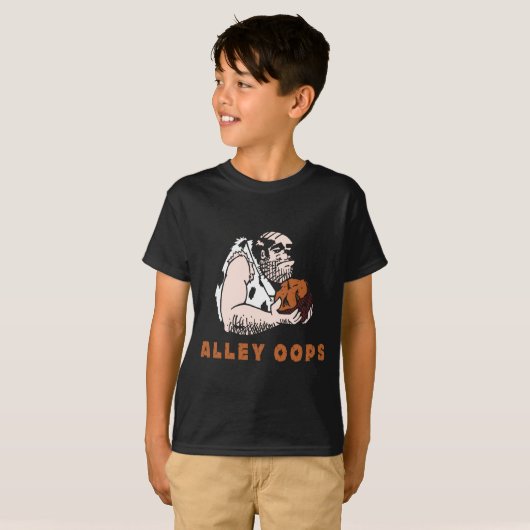 Bowling Alley Oops Caveman T-shirt (Voorkant volledig)