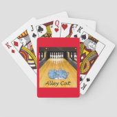 Bowling Alley Pastime speelt de Alley Cat Card af Pokerkaarten (Achterkant)