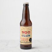 Bowling Alley Promotional 300 Game Milestone Beer Bier Etiket (Voorkant)