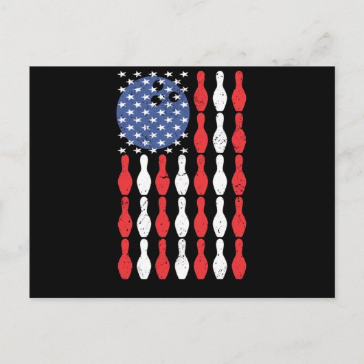 Bowling America vlag bowling bowler Briefkaart (Voorkant)