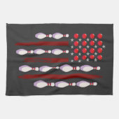 Bowling American Flag Theedoek (Horizontaal)