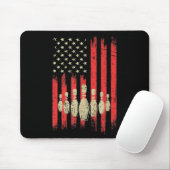  Bowling American USA Flag Bowling Muismat (Met muis)