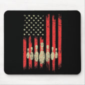  Bowling American USA Flag Bowling Muismat (Voorkant)