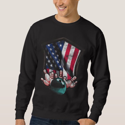 Bowling American USA Flag Bowling Trui (Voorkant)