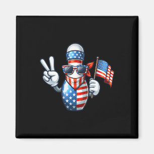 Bowling American Usa Vlag Zonnebril 4 juli Bowling Magneet