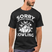 Bowling Apparel Uniek Bowemenontwerp T-shirt (Voorkant)