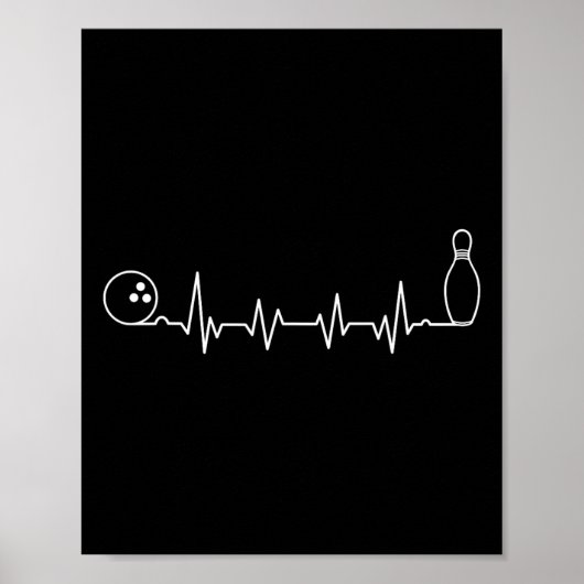 Bowling Art For Men Women Bowling Team Bowler Bowl Poster (Voorkant)