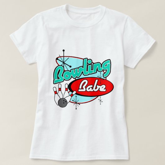 Bowling Babe T-shirt (Design voorkant)