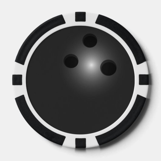 Bowling bal aangepaste poker chips (Voorkant)