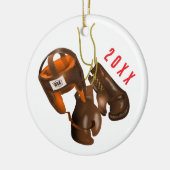 Bowling Bal en Pin Kerstmis Keramisch Ornament (Links)