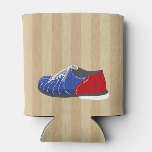 Bowling bal en pins gepersonaliseerd blikjeskoeler (Achterkant)