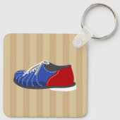 Bowling bal en pins gepersonaliseerd sleutelhanger (Achterkant)