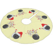 Bowling bal en spelden Kerstmis Kerstboom Rok (Gekanteld)