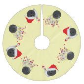 Bowling bal en spelden Kerstmis Kerstboom Rok (Voorkant)