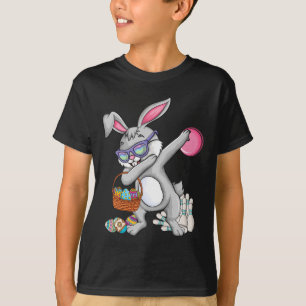 Bowling Bal En Spelden Konijn Oor Paaseieren Jagen T-shirt
