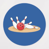 Bowling bal opvallende skittles labels (Design 2)