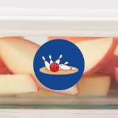 Bowling bal opvallende skittles labels (Aangebracht)