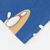 Bowling bal opvallende skittles patroon fleece deken (Hoek)