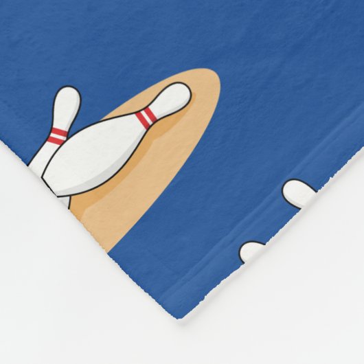 Bowling bal opvallende skittles patroon fleece deken (Hoek)
