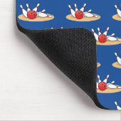 Bowling bal opvallende skittles patroon muismat (Hoek)